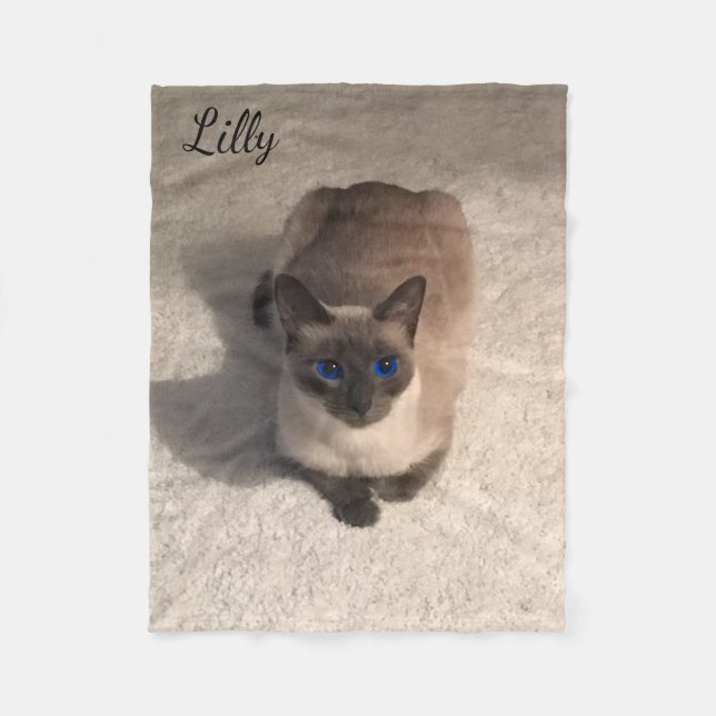 Pet Photo Fleece Blanket (Front)