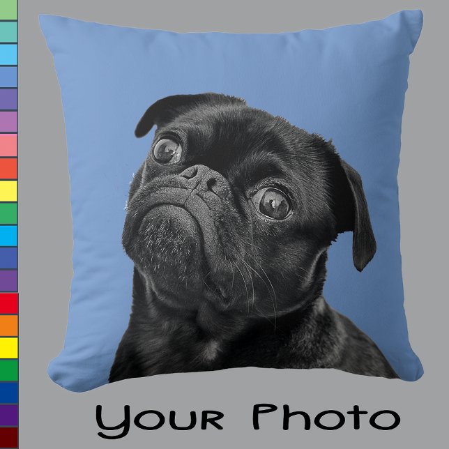 Pet Photo for Dog Lovers Dog Moms Grandma  Throw Pillow (Creator Uploaded)