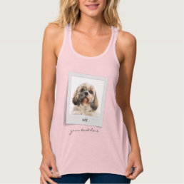Pet Photo Frame Mom Birthday Personalized Tank Top