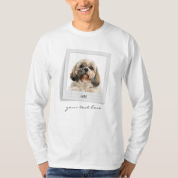 Pet Photo Frame Personalized Birthday  T-Shirt