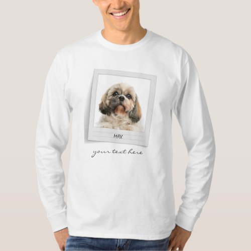 Pet Photo Frame Personalized Birthday  T_Shirt