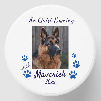 Pet Photo German Shepherd Personalize Mini Candle Favors