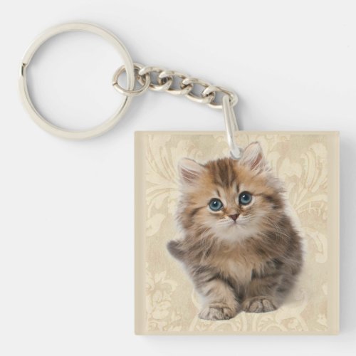 Pet Photo Keychain Gift Cat or Kitten Mom