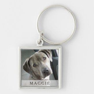 Pet Photo Keychain - Square