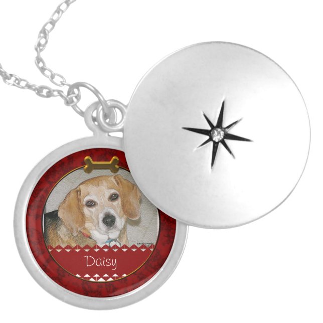 Pet Photo Locket Necklace (Front)