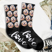 Pet Photo Love Paw Print Dog Socks at Zazzle