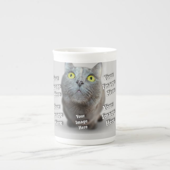  PET Photo ✨ Lovely Custom  Bone China Mug (Front)