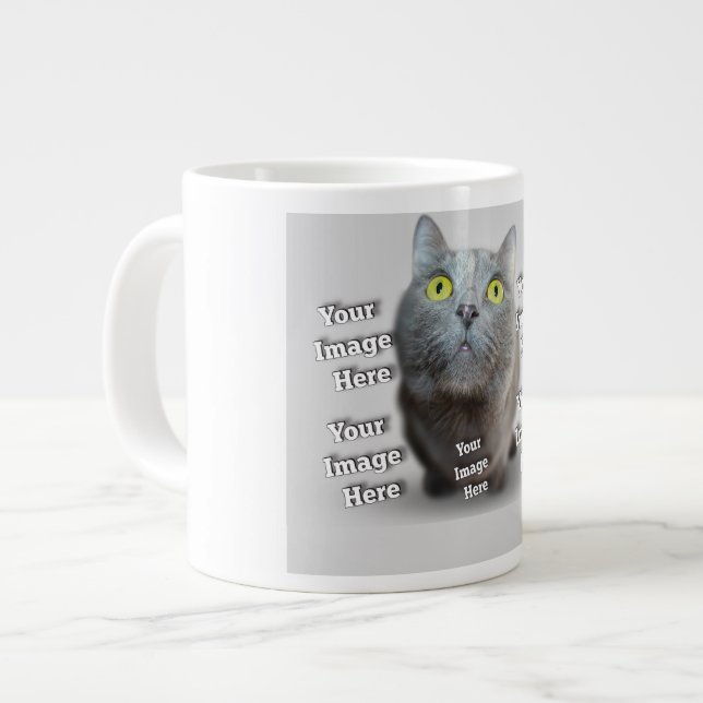 PET Photo ✨ Lovely Custom  Giant Coffee Mug (Front Left)