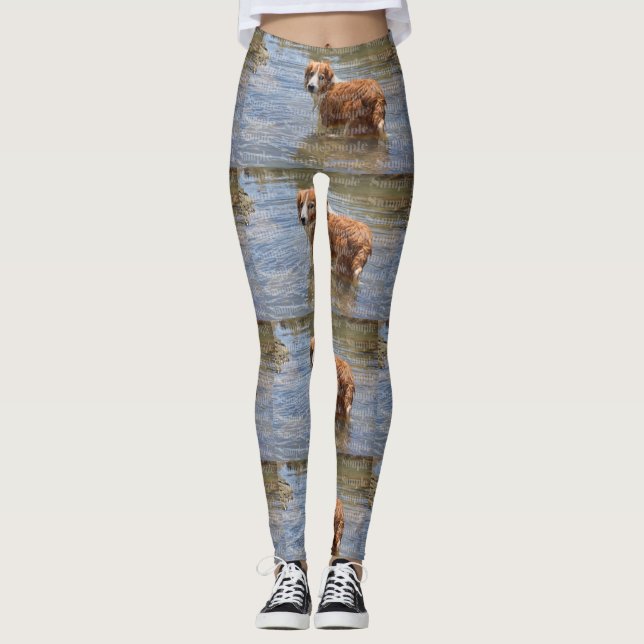 Pet photo memorial | CUSTOM DIY Leggings (Front)