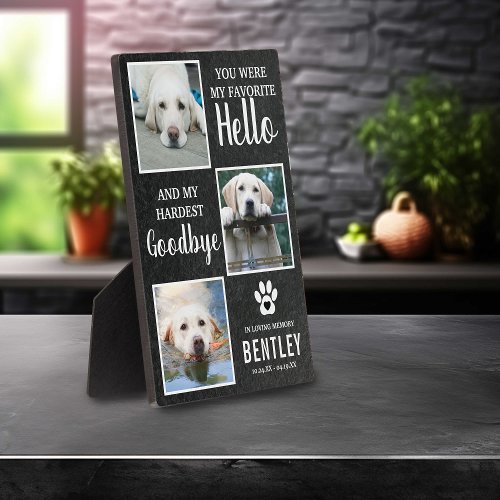 Pet Photo Memorial Dog Keepsake | Pet Loss