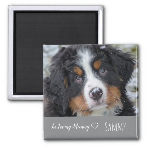 Pet Photo Memorial _ Dog Lover Keepsake _ Pet Loss Magnet