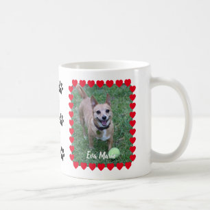 Pet Photo Memorial Heart Frame Keepsake Coffee Mug