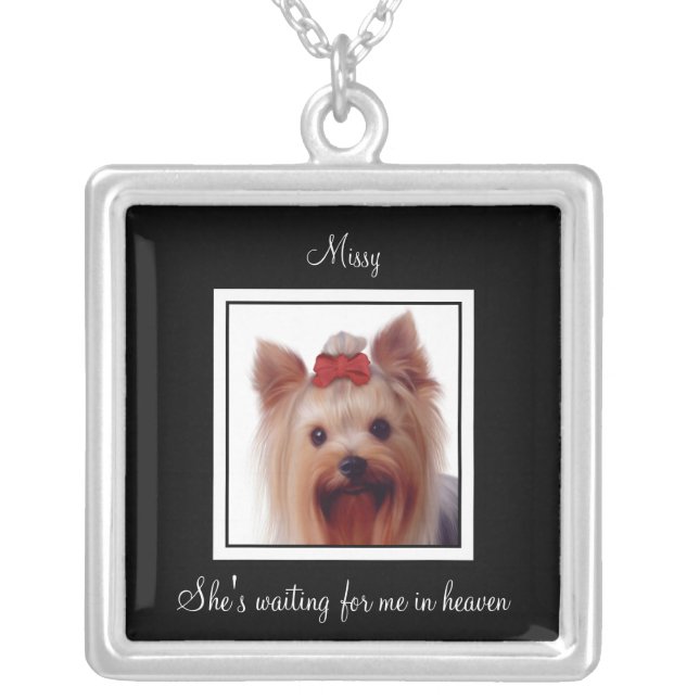 Pet Photo Memorial Necklace (Front)