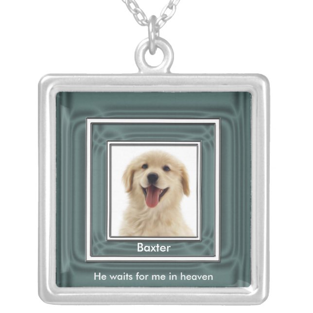 Pet Photo Memorial Necklace (Front)