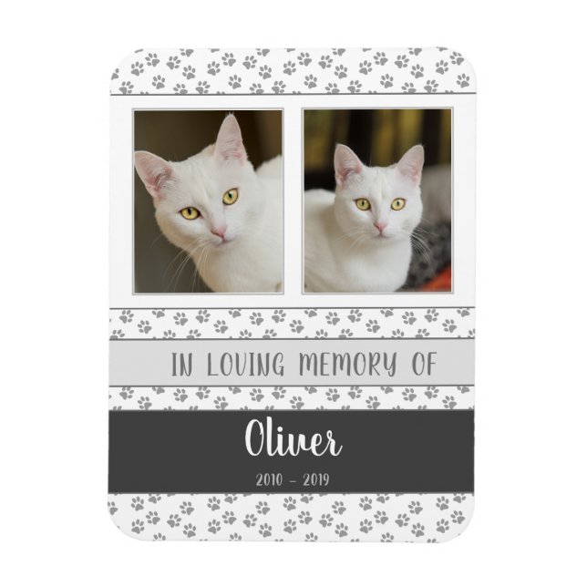 Pet Photo Memorial Personalized Flexible Magnet (Vertical)