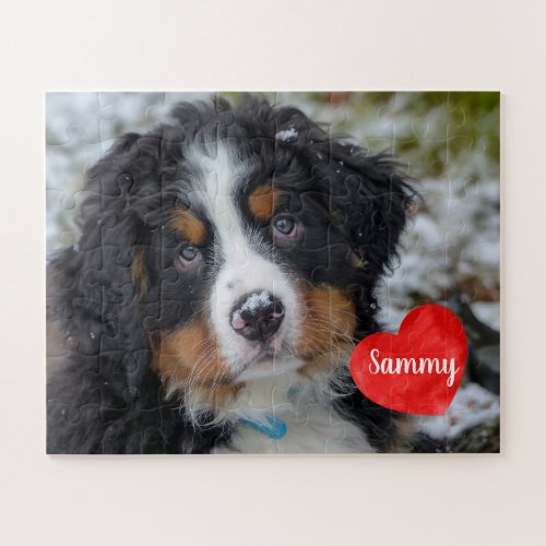 Pet Photo Memorial _ Pet Loss Keepsake _ Dog Photo Jigsaw Puzzle