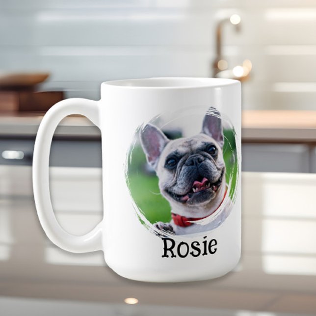 Pet Photo Memory Dog Cat Owner Coffee Mug (Custom pet photo mug)