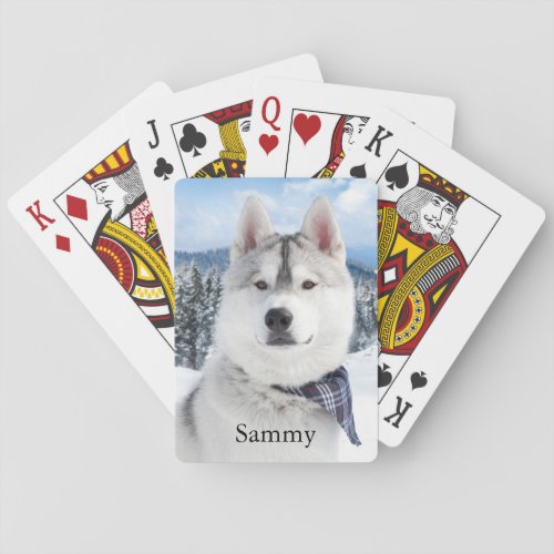 Pet Photo Name  Playing Cards