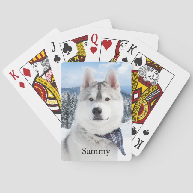 Pet Photo Name  Poker Cards (Back)