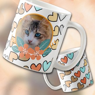 Pet Photo on Hearts