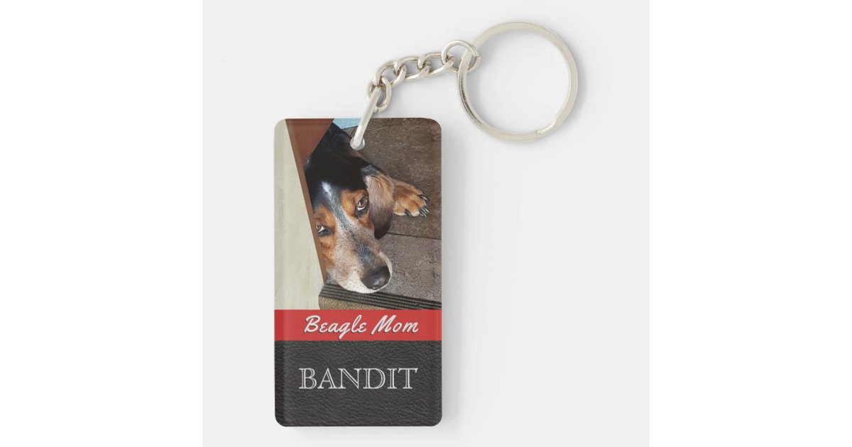 Leather Charm Keychain Smiling Labrador Dog Charm Bag Charm 