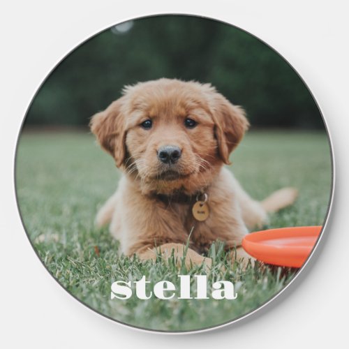 pet photo personalized cute dog wireless charger 