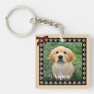 Pet Photo Personalized Keychain