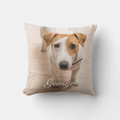 Pet Photo Personalized Throw Pillows