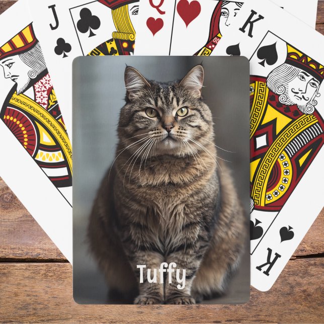 Pet Photo Playing Cards Cat Mom Gift Idea Cat Dad (Creator Uploaded)