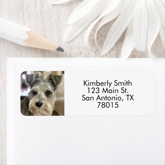 Pet Photo Return Address  Label (Insitu)