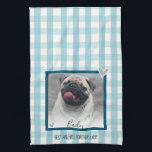 Pet Photo Rustic Plaid Keepsake Kitchen Towel<br><div class="desc">Fun pet lovers kitchen towel. Add your own pets name,  photo,  and saying with the easy to use template. Great for any pet lover! Cats,  dogs,  guinea pigs,  chickens,  or any loved fuzzy or feathered family member.</div>