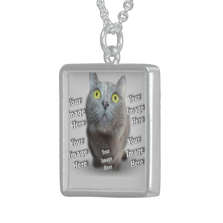 Pet Photo Sterling Silver Necklace