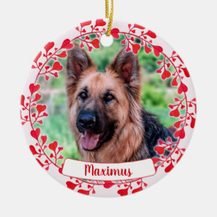 Pet Photo Valentine Ornament - Pet Memorial