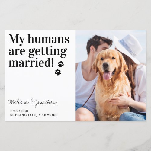 Pet Photo Wedding Dog Save The Date Cards Budget