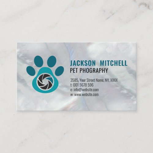 Pet Photographer _ Pet Photography Teals Business  Business Card