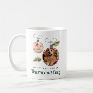 Pet Photos Family Christmas Holiday Custom Coffee Mug