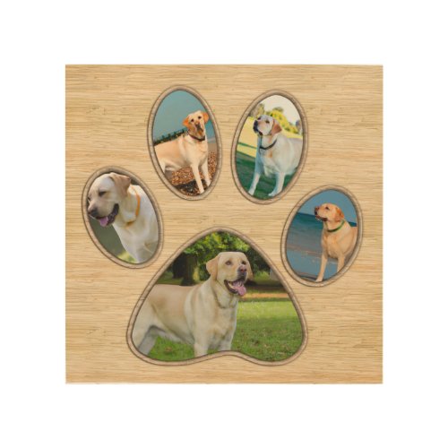 Pet Photos Paw Print Frame