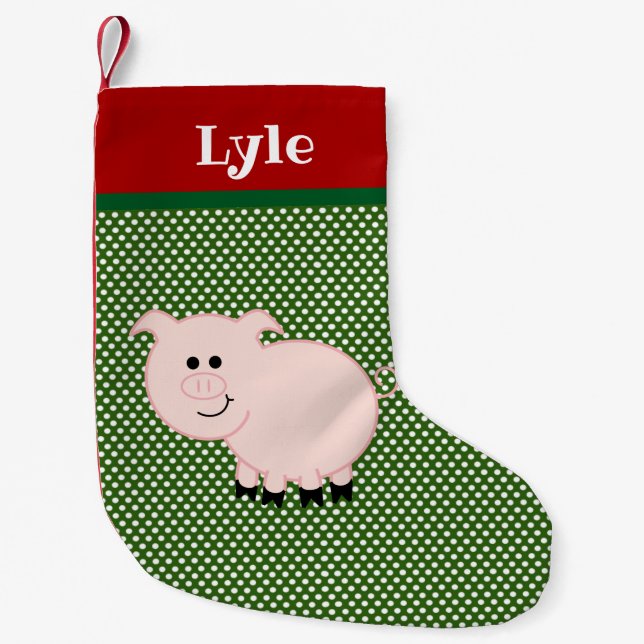 Pet Pig Personalized Stocking (Front)