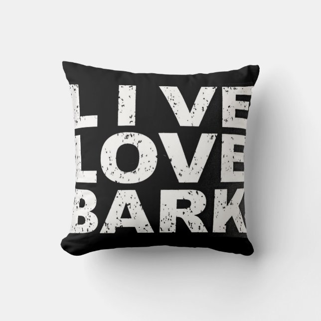 Pet  pillows "Live Love Bark" (Front)
