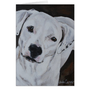 Pet Portrait - American Bulldog Cards