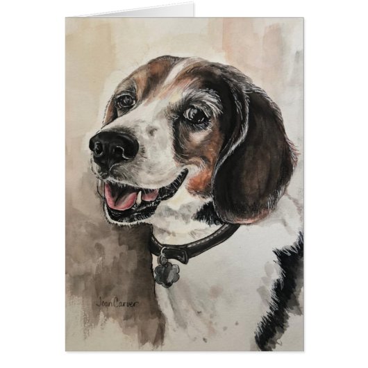 Pet Portrait - Beagle Cards (Front)
