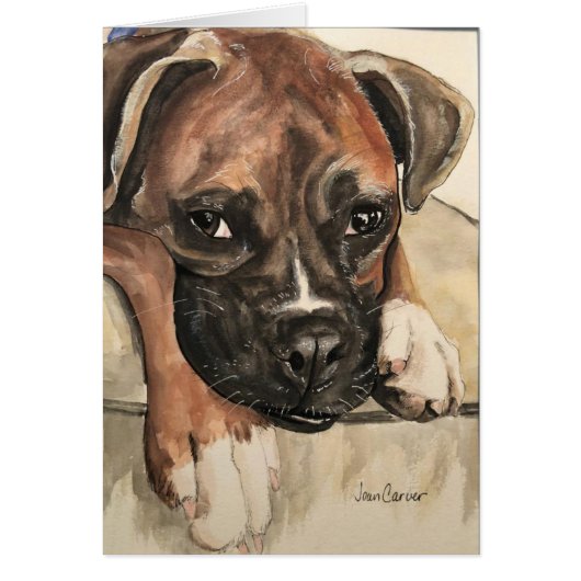 Pet Portrait - Boxer Cards (Front)