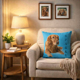 Pet Portrait Design Create Your Own Memory Throw Pillow