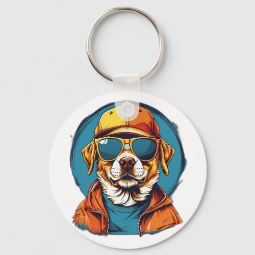  Pet Portrait _ Engraved Dog Tag keychain