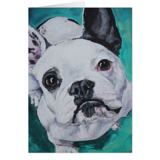 Pet Portrait - French Bulldog Cards (Front)