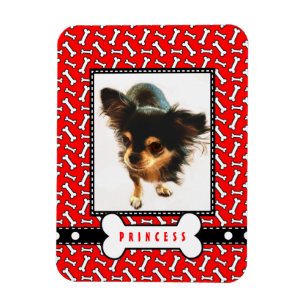 Pet Portrait Fridge Magnet with Your Dog's Photo