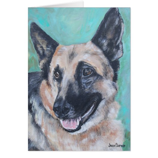 Pet Portrait - German Shepherd Cards (Front)