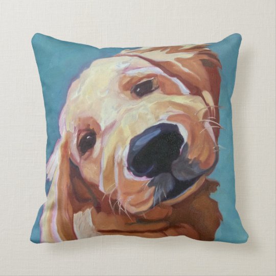 pet portrait pillow