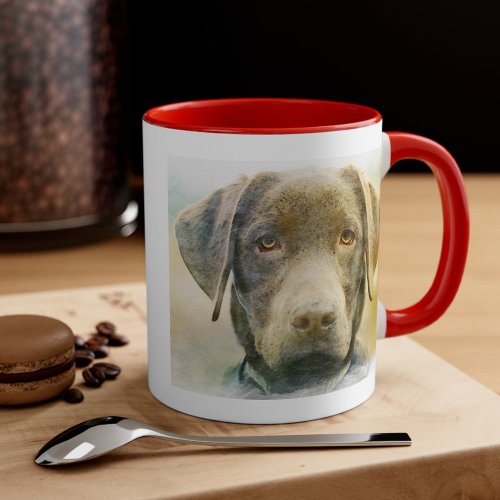 Pet portrait memorial pet sympathy personalized mug