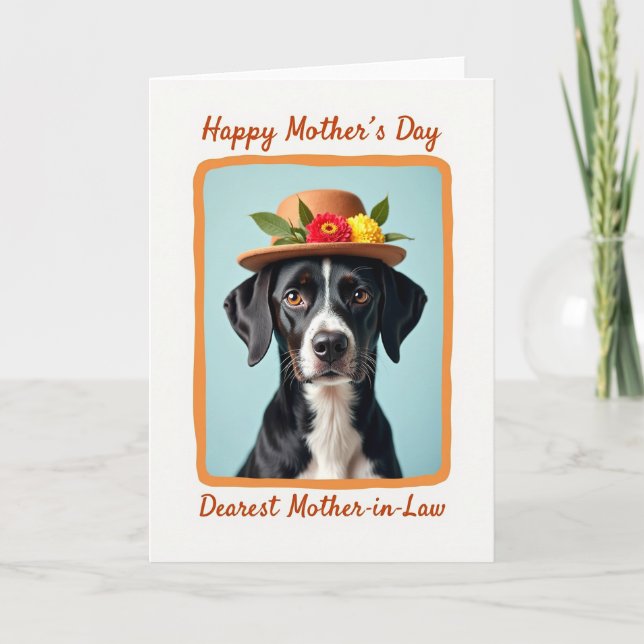 Pet Portrait Mothers Day Card (Front)